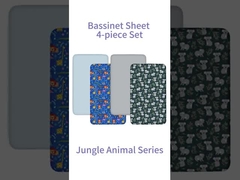 Breathable Bassinet Cover Sheet Machine Washable With Modern Minimalist Style