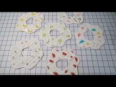 6-Piece Absorbent Muslin Bibs Skin Friendly Multiple Colors For Easy Washing