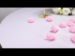 White Spandex Stretch Cocktail Table Covers 4pc 32x43 inch Round