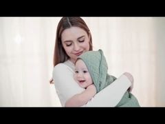 100% Cotton Hooded Baby Towels 2-Pack - 32x32 Inches, Darkgreen & Leaf