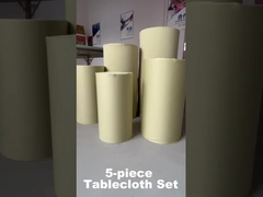 5-Piece Spandex Table Cover Set – Stretch Fitted Tablecloths for Parties & Events